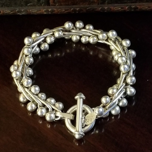 RARE Authentic Silpada Sterling Silver DNA Bracelet - Picture 4 of 12